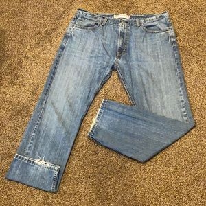 Men’s Levi blue jeans straight fit 505